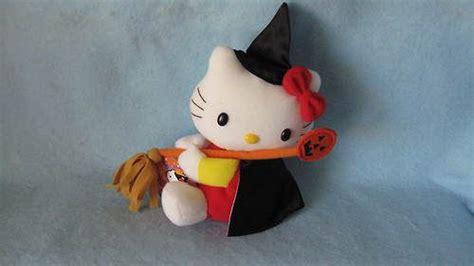 Creating Halloween memories with the plush Hello Kitty witch doll